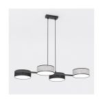 Emibig Pendel Lampe Drumz Stål Svart | Egnet for 4x E14 - Max 10W