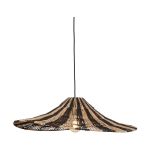 Good&Mojo Pendel Lampe Cuzco Jute Svart/Natural | Egnet for 1x E27 