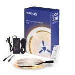 Noxion LED Strip Naga 5 Meter Komplet set - Smart Wifi - 24V - 320LEDs/m - COB - 8W/m - 927 Ekstra Varm Hvit | 8mm - IP20 - Beste Fargegjengivelse