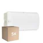 Fordelspakning 5x Philips LED Sikkerhet Ledinaire WL055V Hvit 6W 630lm - 840 Kald Hvit | 374x150mm – IP65