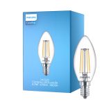 Philips Corepro LED Mignon E14 filament klar 4.3W 470lm - 840 kald hvit | erstatter 40W