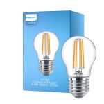 Philips Corepro LED Lustre E27 Ball filament klar 6.5W 806lm - 827 ekstra varm hvit | erstatter 60W