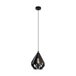 Eglo Pendel Lampe Carlton 5 Stål Svart | IP20 - Egnet for 1x E27 
