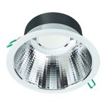 Philips LED downlight Coreline DN142B Aluminium Hvit 19.2W 2300lm 60D - 830 varm hvit | Utskjæring 200mm - IP20 - UGR<19
