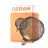 Osram Decor Flat Lamp In Metall Armatur LED E27 Globe Matt Svart 3.5W 300lm - 827 Ekstra Varm Hvit | Erstatter 25W
