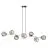 Emibig Pendel Lampe Gravity Stål Svart | Egnet for 8x E14 - Max 10W