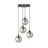 Emibig Pendel Lampe Cosmo Stål Svart | Egnet for 4x E14 - Max 10W