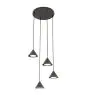 Emibig Pendel Lampe Elit Stål Svart | Egnet for 4x GX53 - Max 10W