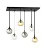 Emibig Pendel Lampe Cosmo Stål Svart | Egnet for 6x E14 - Max 10W