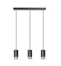 Emibig Pendel Lampe Fumiko Stål Svart | Egnet for 3x GU10 - Max 10W