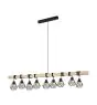 Eglo Pendel Lampe Townshend 5 Stål Tre Svart | IP20 - Egnet for 9x E27 