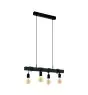 Eglo Pendel Lampe Townshend Stål Tre Svart | IP20 - Egnet for 4x E27 