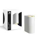D'Lite Veggbelysning Vossem Hvit Up & Down | IP56 - Egnet Til 2x GU10 