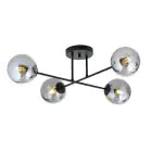 Emibig Taklampe Roma Stål Svart | Egnet for 4x E14 - Max 10W