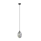 Emibig Pendel Lampe Astral Stål Svart | Egnet for 1x E14 - Max 10W