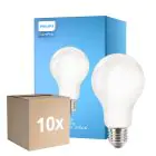 Fordelspakning 10x Philips Corepro LED Pære E27 Pære matt 13W 2000lm - 827 ekstra varm hvit | erstatter 120W