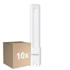 Fordelspakning 10x Noxion Lucent PL-L LED 7.9W 950lm - 830 Varm Hvit | 4-Stift - Erstatter 18W