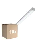 Fordelspakning 10x Philips LED Lyslister Vanntett WT060C 28W 3400lm - 840 Kald Hvit | 150cm - 1x Kabelgjennomføring